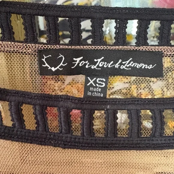 For Love & Lemons Desert Night Black Lace Dress - Picture 5 of 5